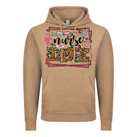 Vintage Coffee Nurse life leopard frame Vintage Hoodie - LillyAllenDesigns