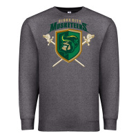 Charcoal Heather sioux city musketeers Premium Sweatshirt - DesigneFamous