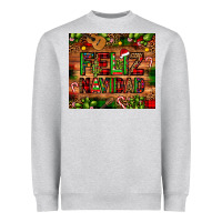 Feliz Navidad Christmas Cactus Leopard Heavyweight Sweatshirt | Teevron