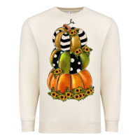 Sandshell pumpkin polka dot, sunflower Premium Sweatshirt - JahusDesignShop