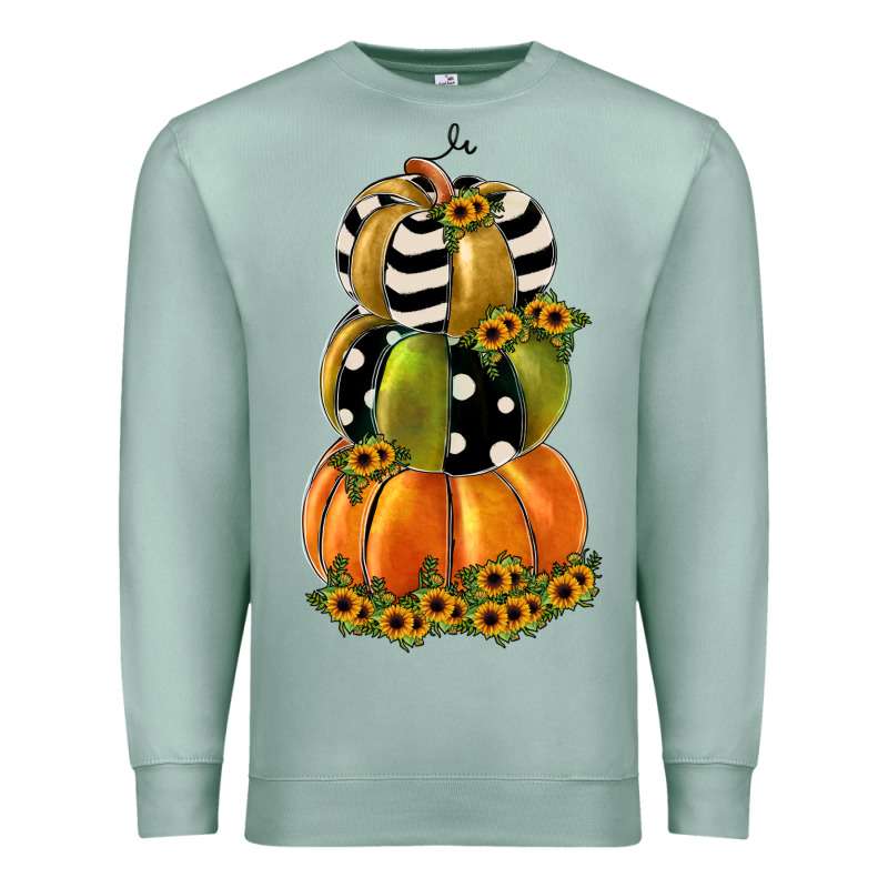 Pumpkin Polka Dot, Sunflower Premium Sweatshirt by JahusDesignShop | Teevron