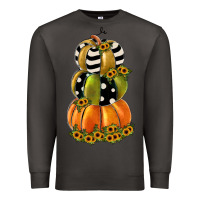 Smoke pumpkin polka dot, sunflower Premium Sweatshirt - JahusDesignShop