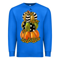 True Royal pumpkin polka dot, sunflower Premium Sweatshirt - JahusDesignShop