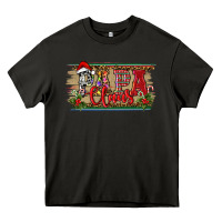 Asphalt Christmas Western Papa Claus Heavy Core Tee - RanaPortraitStore