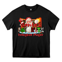 Black santas favorite volleyball player Heavy Core Tee - CowGirlArtShop