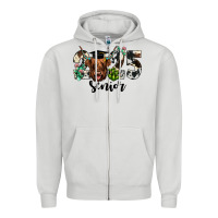Dove Grey cow 2025 senior Zipper Hoodie - JahusDesignShop