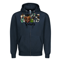 Navy cow 2025 senior Zipper Hoodie - JahusDesignShop