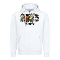 White cow 2025 senior Zipper Hoodie - JahusDesignShop