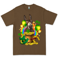 Cacao St. Patrick's Donkey with balloon Premium Tee - HowdyJamesFarm
