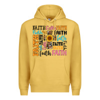 Antique Gold faith cross Premium Hoodie - Artiststas