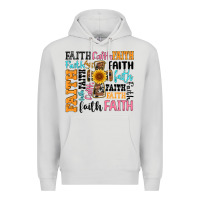 Dove Grey faith cross Premium Hoodie - Artiststas