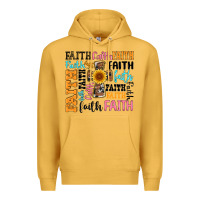 Mustard faith cross Premium Hoodie - Artiststas