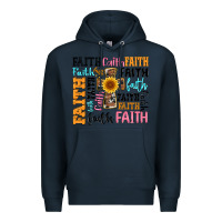 Navy faith cross Premium Hoodie - Artiststas