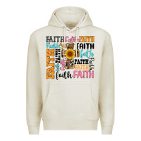 Oatmeal Heather faith cross Premium Hoodie - Artiststas