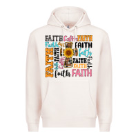 Pale Pink faith cross Premium Hoodie - Artiststas