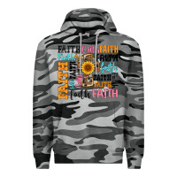 Slate Camo faith cross Premium Hoodie - Artiststas