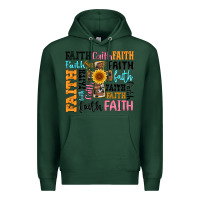 Sports Green faith cross Premium Hoodie - Artiststas