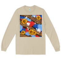 Mushroom western 4th of july seamless pattern Long Sleeve Tee - BundleAndBundleShop