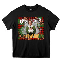Black omg santa i know him elf Heavy Core Tee - CowGirlArtShop