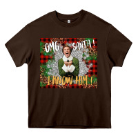 Omg Santa I Know Him Elf Heavy Core Tee | Teevron