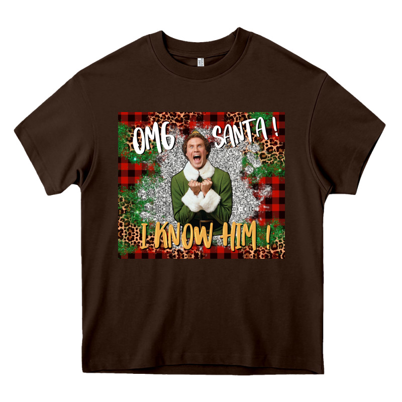 Omg Santa I Know Him Elf Heavy Core Tee by CowGirlArtShop | Teevron