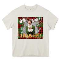 Cream omg santa i know him elf Heavy Core Tee - CowGirlArtShop