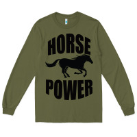 Army Green Horse Power Long Sleeve Tee - Bettercallsaul