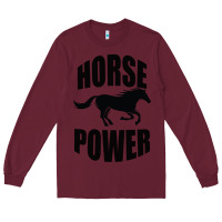 Burgundy Horse Power Long Sleeve Tee - Bettercallsaul