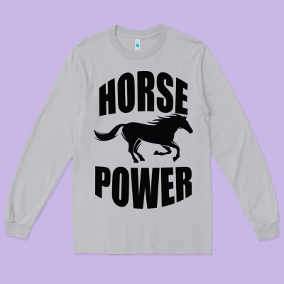 Horse Power Long Sleeve Tee Designed By Bettercallsaul