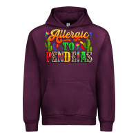 Mauve Wine Allergic to pendejas Urban Hoodie - RanaPortraitStore