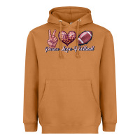 Meerkat peace love football Heavyweight Hoodie - JahusDesignShop