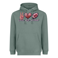 Sage peace love football Heavyweight Hoodie - JahusDesignShop