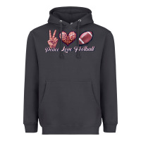 Smoke peace love football Heavyweight Hoodie - JahusDesignShop