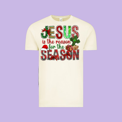 Jesus Is The Reason For The Season Christmas Bbs Vintage Tee Designed By Bundleandbundleshop