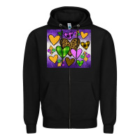 Black mardi gras Zipper Hoodie - JahusDesignShop