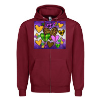 Burgundy mardi gras Zipper Hoodie - JahusDesignShop