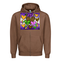 Chestnut mardi gras Zipper Hoodie - JahusDesignShop