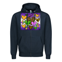 Navy mardi gras Zipper Hoodie - JahusDesignShop