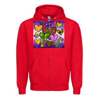 Red mardi gras Zipper Hoodie - JahusDesignShop