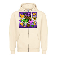Sandshell mardi gras Zipper Hoodie - JahusDesignShop