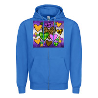 True Royal mardi gras Zipper Hoodie - JahusDesignShop