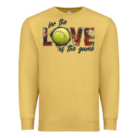 Antique Gold softball love of the game Premium Sweatshirt - JahusDesignShop