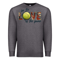 Charcoal Heather softball love of the game Premium Sweatshirt - JahusDesignShop