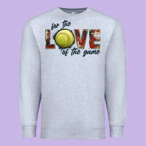 Softball Love Of The Game Premium Sweatshirt Designed By Jahusdesignshop