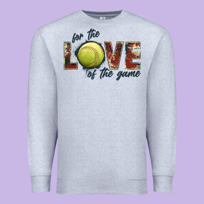 Softball Love Of The Game Premium Sweatshirt Designed By Jahusdesignshop