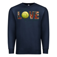 Navy softball love of the game Premium Sweatshirt - JahusDesignShop