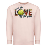 Pale Pink softball love of the game Premium Sweatshirt - JahusDesignShop