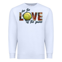 White softball love of the game Premium Sweatshirt - JahusDesignShop