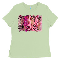 Matcha breast cancer brushstroke Ladies Tee - FaDigitalArtStudio