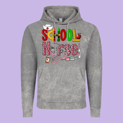 School Nurse Vintage Hoodie Designed By Lillyallendesigns